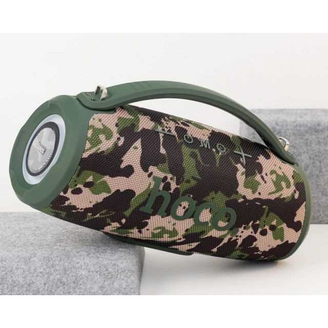 Колонка бездротова Hoco HA4 LED 2x20W Camo (6942007612272)