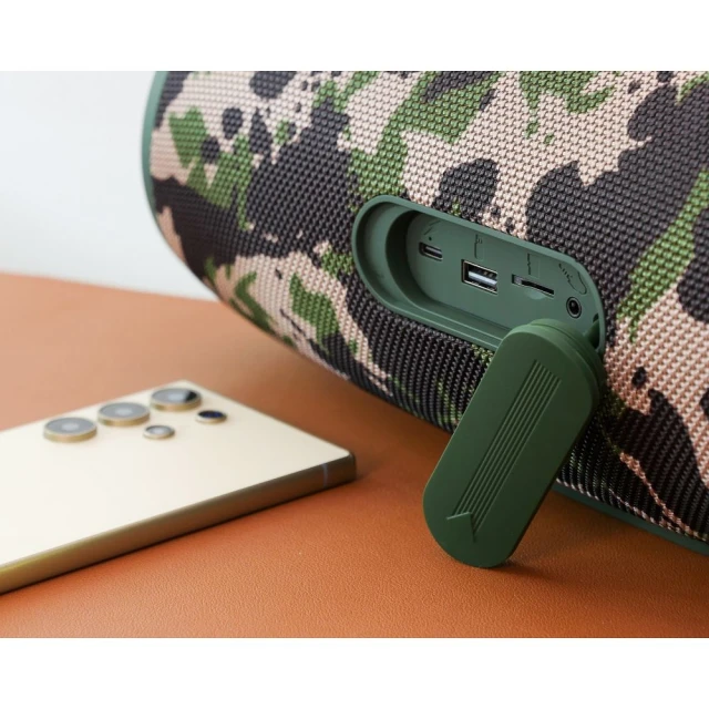 Колонка бездротова Hoco HA4 LED 2x20W Camo (6942007612272)