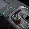 Автомобільний зарядний пристрій Hoco E81 USB A + USB C QC3.0 PD 30W з трансмітером Black (5903396461583)