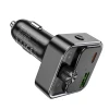 Автомобільний зарядний пристрій Hoco E81 USB A + USB C QC3.0 PD 30W з трансмітером Black (5903396461583)