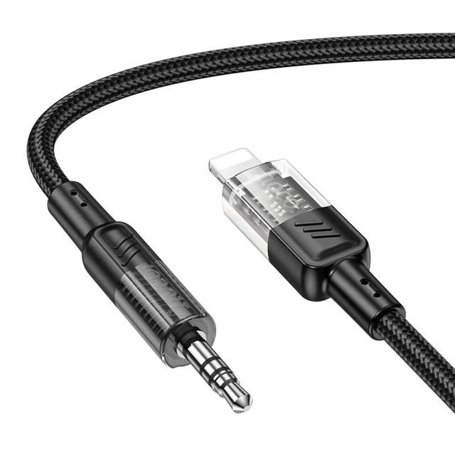 Кабель Hoco UPA27 AUX Jack 3.5mm to Lightning 1.2 m Black (6942007612524)