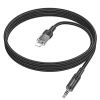 Кабель Hoco UPA27 AUX Jack 3.5mm to Lightning 1.2 m Black (6942007612524)