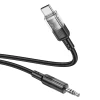 Кабель AUX Hoco UPA27 Jack 3.5 mm to USB C Black (6942007612548)