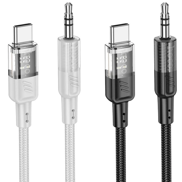 Кабель AUX Hoco UPA27 Jack 3.5 mm to USB C Black (6942007612548)