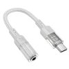 Адаптер AUX Hoco LS37 USB C to Jack 3.5 mm Grey (6942007612616)