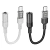 Адаптер AUX Hoco LS37 USB C to Jack 3.5 mm Grey (6942007612616)