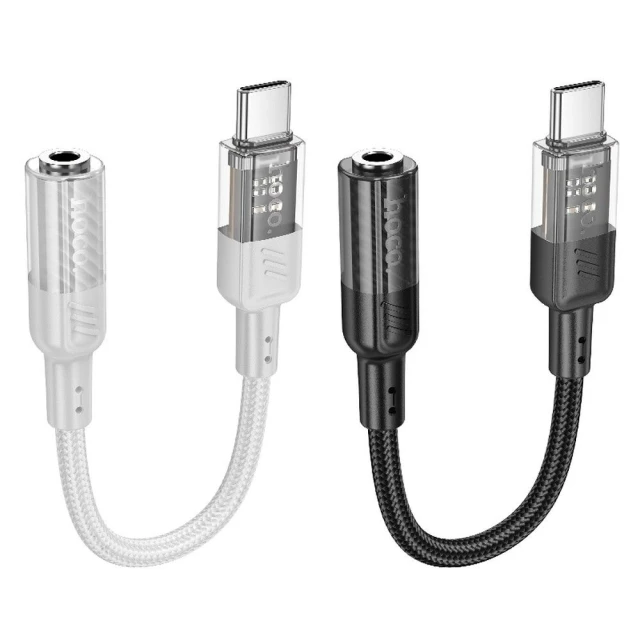 Адаптер AUX Hoco LS37 USB C to Jack 3.5 mm Grey (6942007612616)
