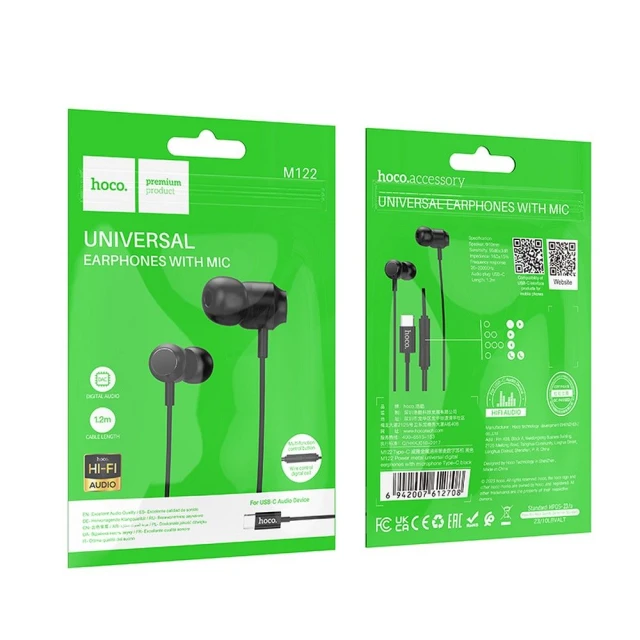 Навушники Hoco M122 USB-C Black (6942007612708)