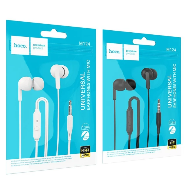 Навушники Hoco M124 Jack 3.5 mm Black (6942007612760)