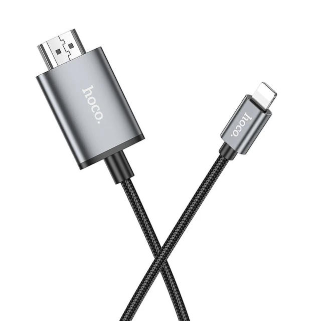 Кабель Hoco UA27 Lightning к HDMI 1080p 2 м Grey (6942007619011)