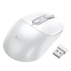 Мишка бездротова Hoco GM28 2.4G 1600 dpi White Grey (5903396445798)