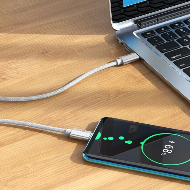 Кабель USB-C to USB-C Hoco U134 QC3.0 PD 5A 240W 1.8m Grey (6942007620086)