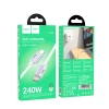 Кабель USB-C to USB-C Hoco U134 QC3.0 PD 5A 240W 1.8m Grey (6942007620086)