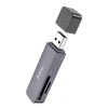 Картрідер Hoco USB A 2.0 SD/TF HB45 Grey (6942007620499)