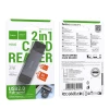 Кардрідер Hoco USB A / USB C 2.0 HB45 SD / TF Grey (6942007620512)