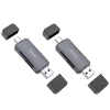 Кардрідер Hoco USB A / USB C 2.0 HB45 SD / TF Grey (6942007620512)