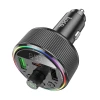 FM-трансмітер Hoco E82 Bluetooth 2xUSB-A + USB-C QC3.0 PD 30W Black (6942007620642)