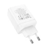 Мережевий зарядний пристрій Hoco N33 2x USB C + USB A QC3.0 PD 3A 35W White (6942007621076)