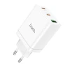 Мережевий зарядний пристрій Hoco N33 2x USB C + USB A QC3.0 PD 3A 35W White (6942007621076)