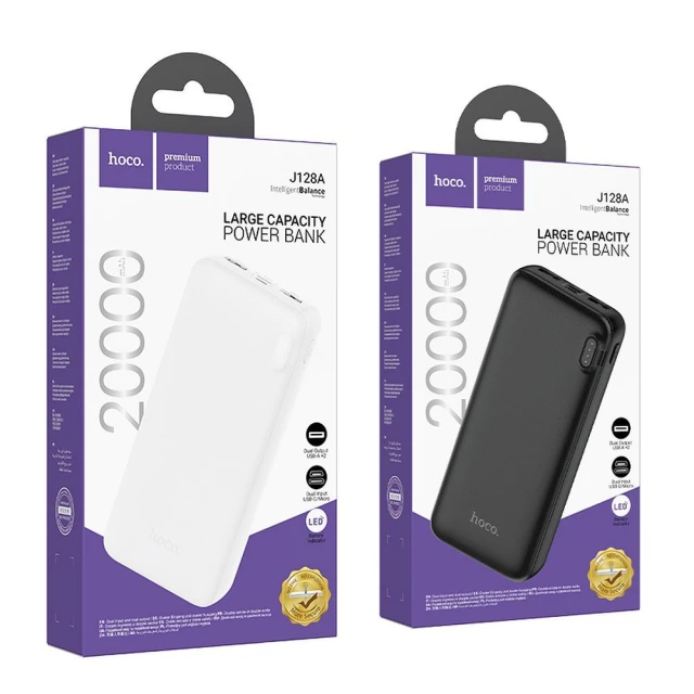 Powerbank Hoco J128A 20000 mAh 2A Black (6942007621175)