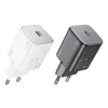 Мережевий зарядний пристрій Hoco N40 USB C QC PD 20W Black (6942007622011)