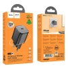 Мережевий зарядний пристрій Hoco N40 USB C QC PD 20W Black (6942007622011)