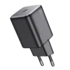 Мережевий зарядний пристрій Hoco N40 USB C QC PD 20W Black (6942007622011)