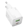 Мережевий зарядний пристрій Hoco N41 USB A + USB C QC3.0 PD 3A 20W White (6942007622080)