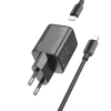 Мережевий зарядний пристрій Hoco N41 USB-A + USB-C QC PD 20W + кабель USB-C to Lightning Black (6942007622097)