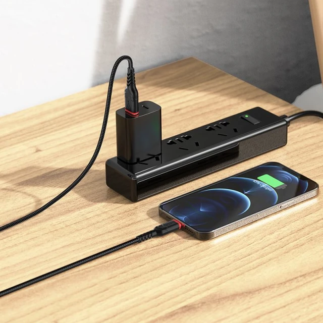 Кабель Hoco X59 USB-A to Lightning 2.4A 3м Black (6942007623056)