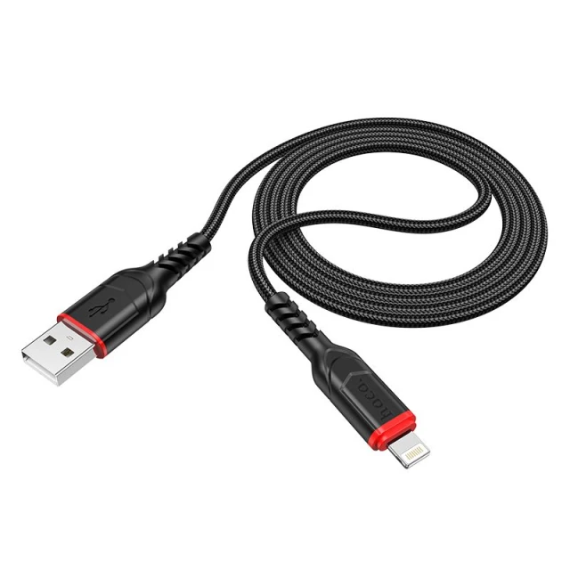 Кабель Hoco X59 USB-A to Lightning 2.4A 3м Black (6942007623056)