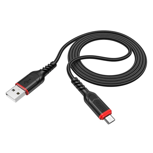 Кабель Hoco X59 USB-A to Micro USB 2.4A 3m Black (6942007623063)