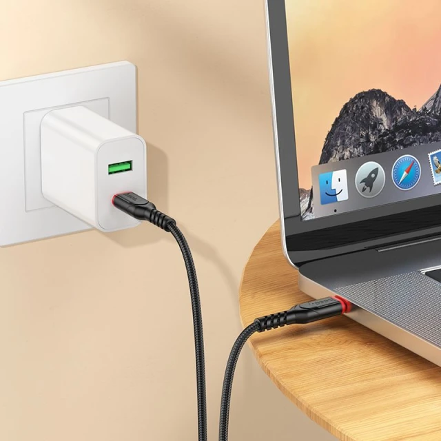 Кабель Hoco X59 USB C to USB C 3A 60W 3m Black (6942007623087)