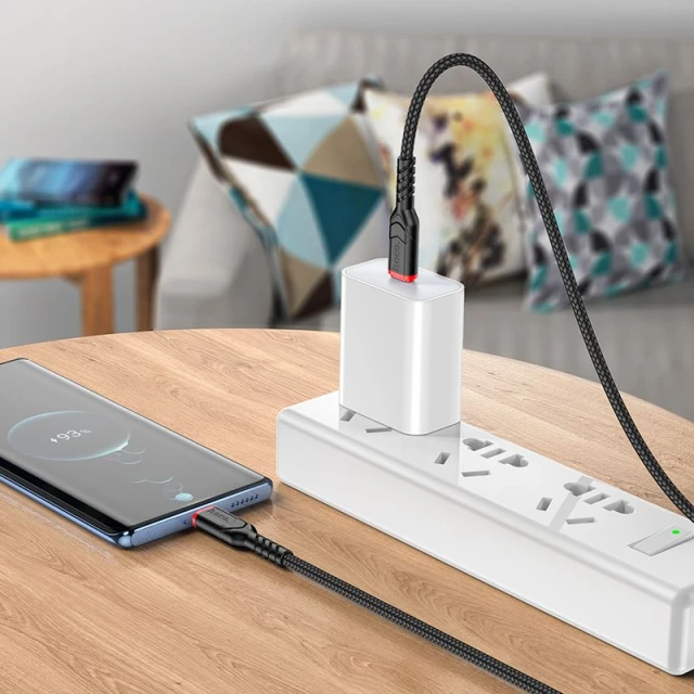 Кабель Hoco X59 USB C to USB C 3A 60W 3m Black (6942007623087)