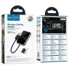 Бездротовий адаптер Hoco HU1 CarPlay USB A / USB C Black (6942007623674)