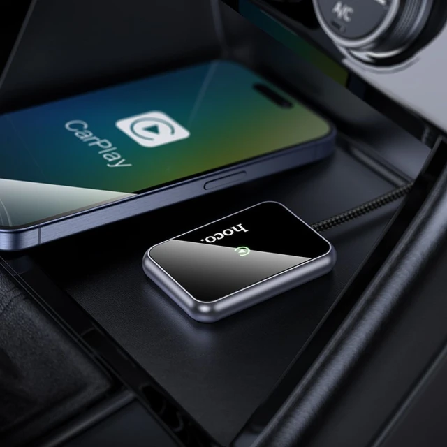 Бездротовий адаптер Hoco HU1 CarPlay USB A / USB C Black (6942007623674)