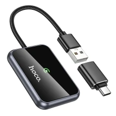 Бездротовий адаптер Hoco HU1 CarPlay USB A / USB C Black (6942007623674)
