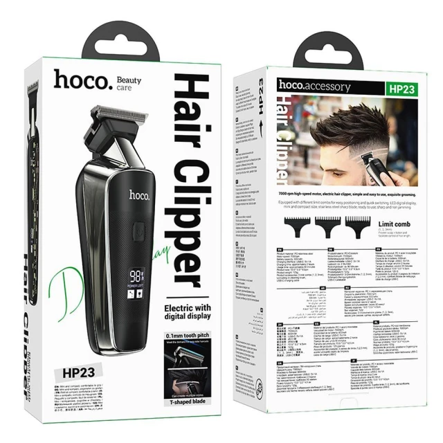 Машинка для стрижки Hoco HP23 Black (6942007623773)