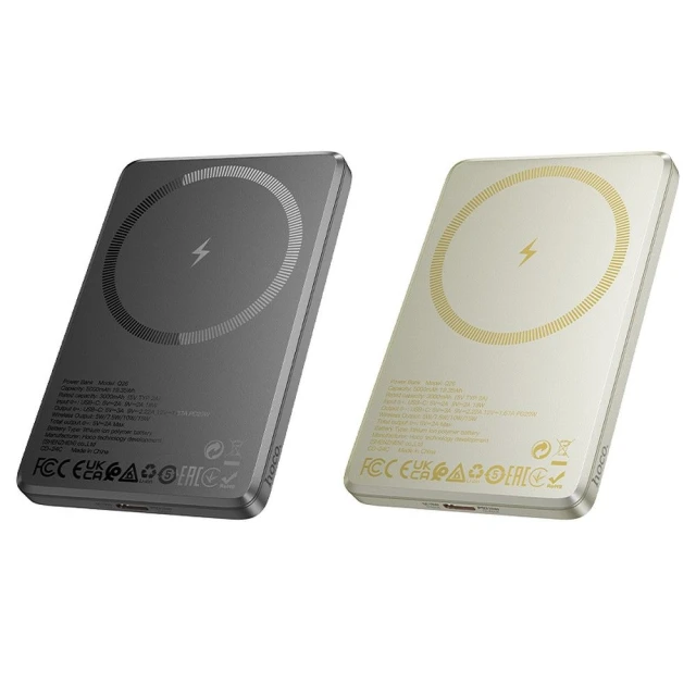 Портативний зарядний пристрій Hoco Q26 MagSafe 5000 mAh QC PD 20 Вт Gray (6942007624039)
