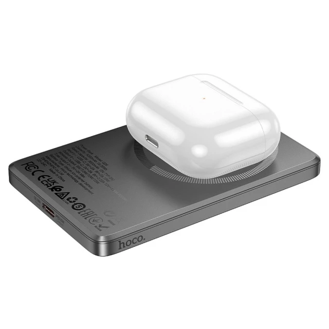 Портативний зарядний пристрій Hoco Q26 MagSafe 5000 mAh QC PD 20 Вт Gray (6942007624039)