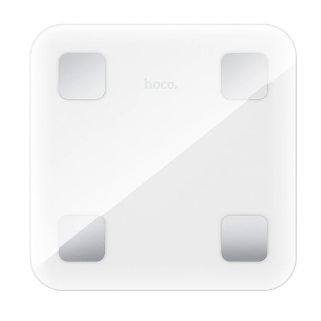 Ваги підлогові Hoco HI21 Bluetooth White (6942007624121)