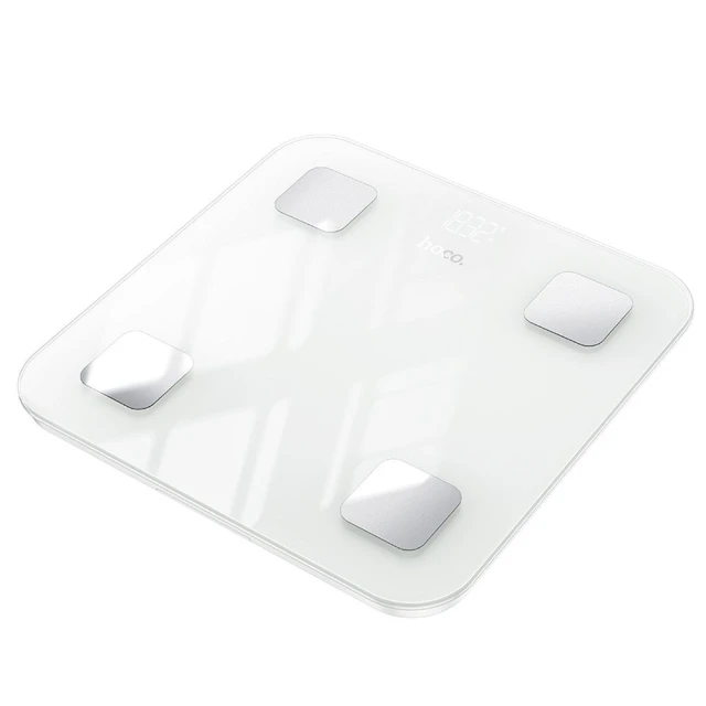 Ваги підлогові Hoco HI21 Bluetooth White (6942007624121)