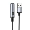 Адаптер Hoco UA30 USB A до автомобільного прикурювача 0.3 м Black (6942007625555)
