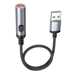 Адаптер Hoco UA30 USB A к автомобильному прикуривателю 0.3 м Black (6942007625555)