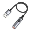 Адаптер Hoco UA30 USB A до автомобільного прикурювача 0.3 м Black (6942007625555)