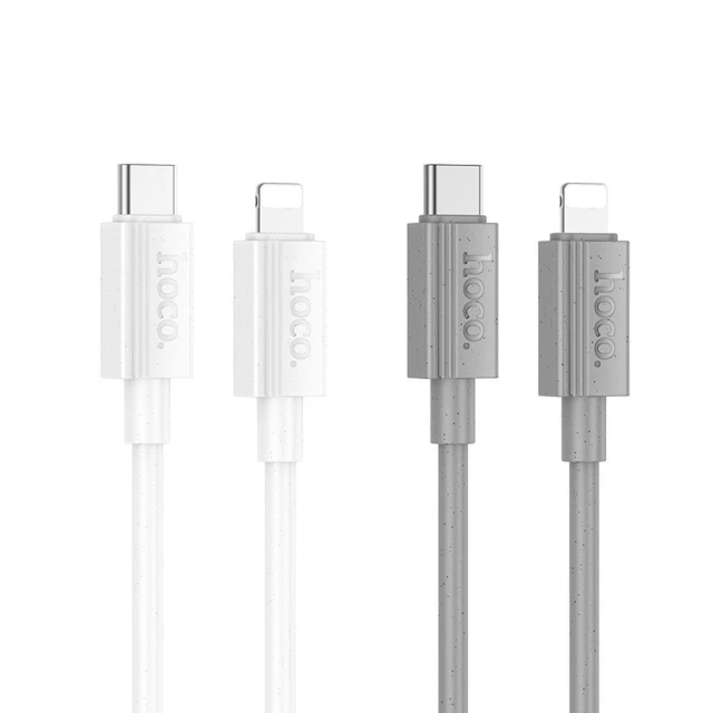Кабель Hoco X107 USB-C to Lightning PD 27W 1м White (6942007626248)