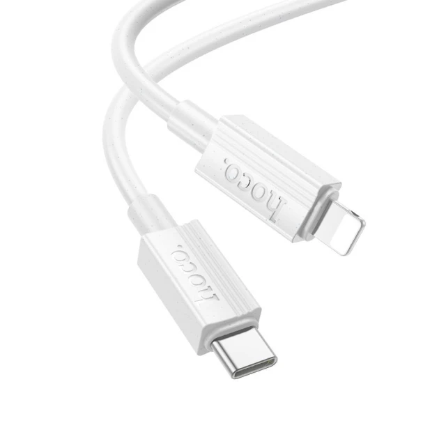 Кабель Hoco X107 USB-C to Lightning PD 27W 1м White (6942007626248)