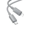Кабель Hoco X107 USB-C to Lightning PD 27W 1м Grey (6942007626255)