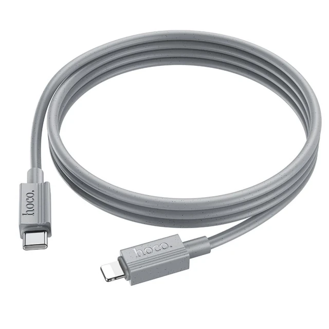 Кабель Hoco X107 USB-C to Lightning PD 27W 1м Grey (6942007626255)