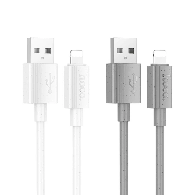 Кабель Hoco X107 USB-A to Lightning 2.4A 1m White (6942007626262)